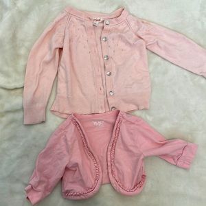 Pink sweater and shrug combo 2T